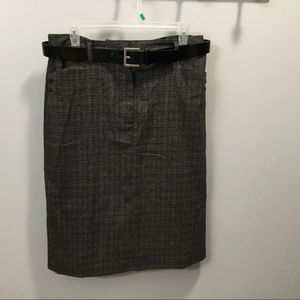 Black plaid Jaclyn Smith pencil skirt size 10